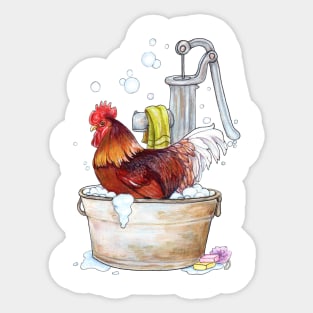 Rooster Cluckburn Sticker